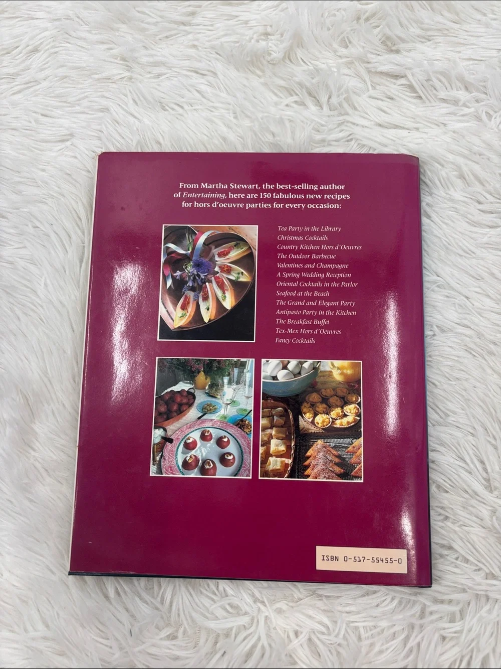 Vintage Martha Stewart Hors D’Oeuvres Book Hardcover 1984